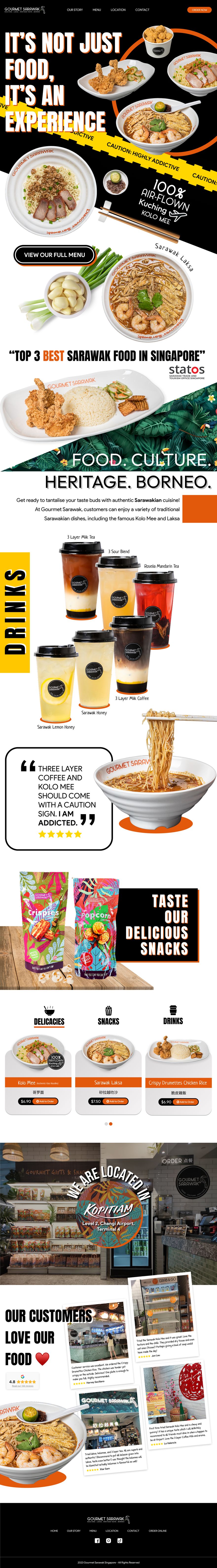 Gourmet Sarawak homepage
