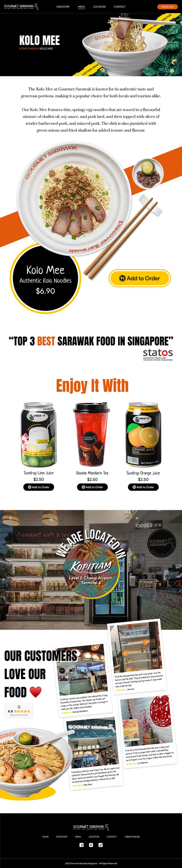 Gourmet Sarawak Kolo Mee item page