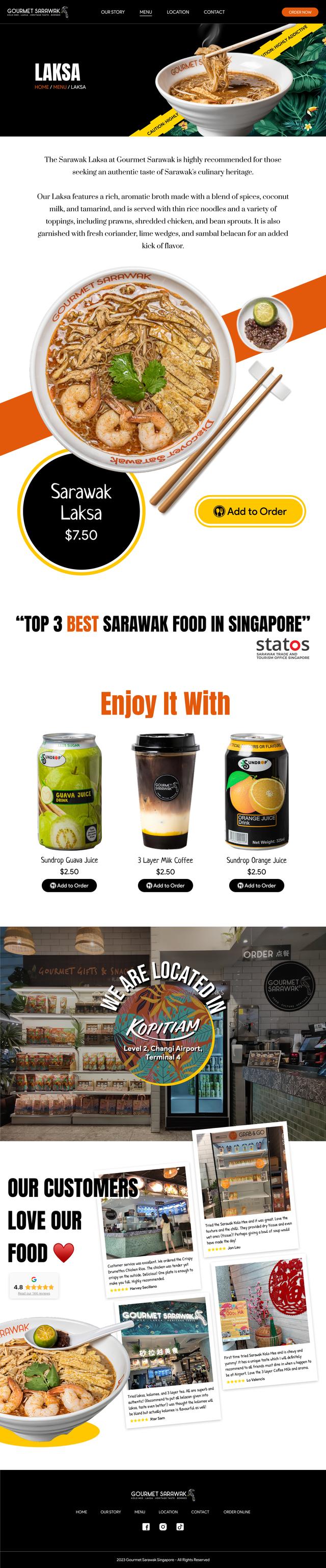 Gourmet Sarawak Sarawak Laksa item page